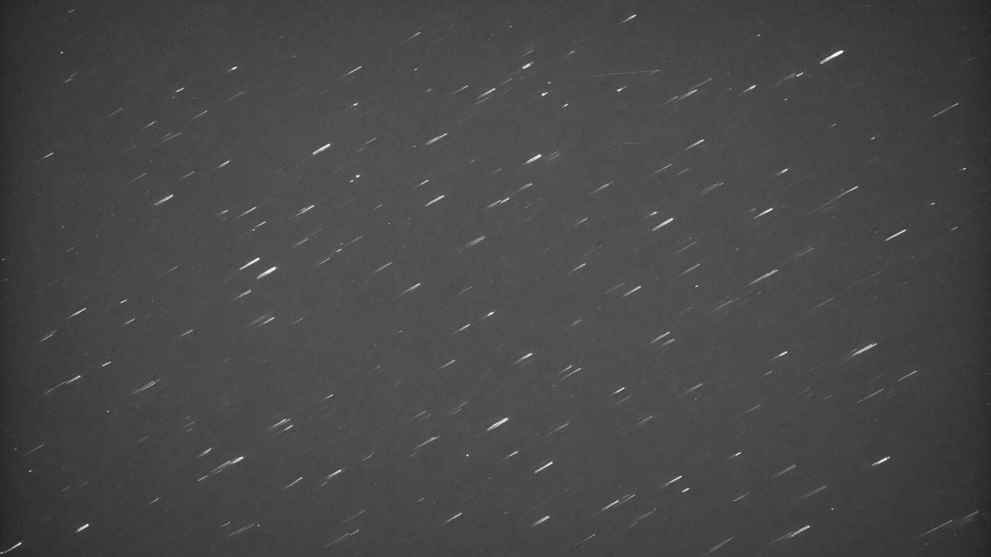A frame in which every star is drawn into a short trail